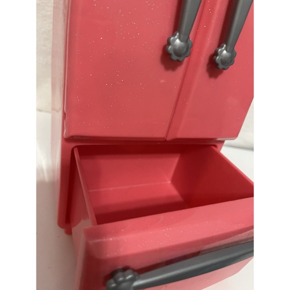 Our Generation 18" Doll Pink Refrigerator w/3 Shelves - Picture 3 of 5